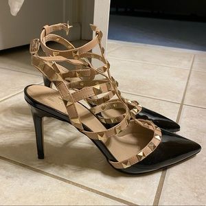 NEVER WORN stiletto rhinestone heels